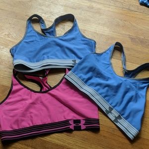 3 Under Armour sports bras